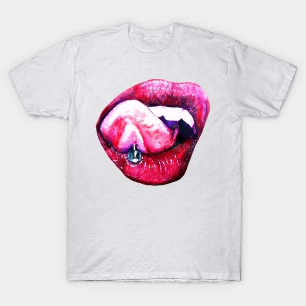 lips T-Shirt by NemfisArt